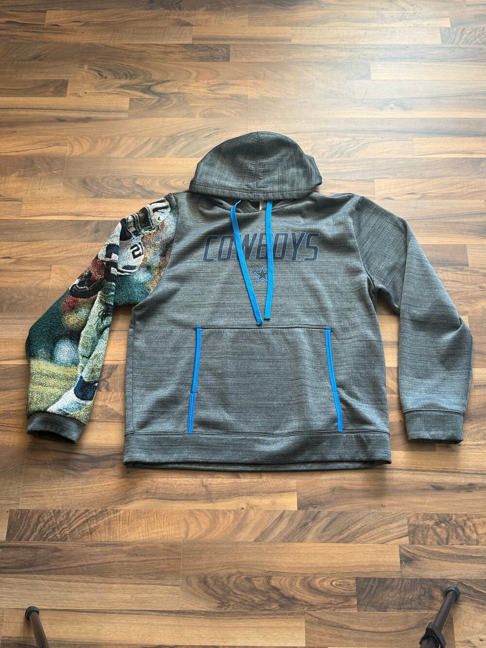 Dallas Cowboys Custom 1 of 1 Hooded Sweater Size XL